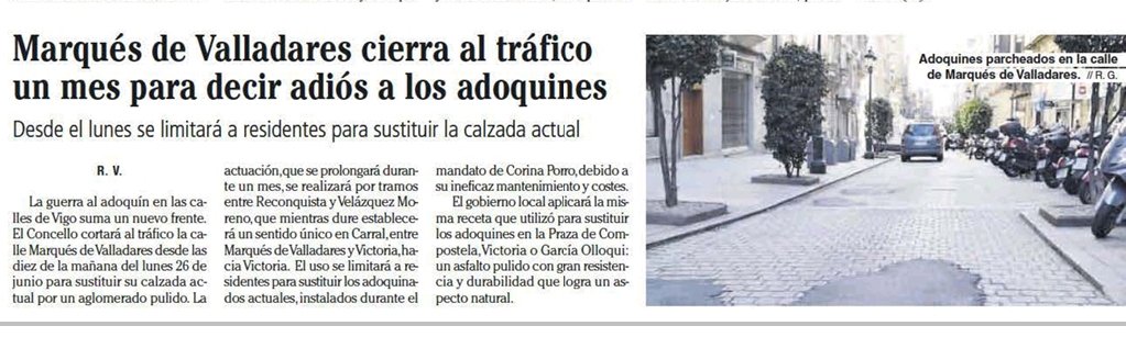 #Vigo "guerra al adoquín"... só se nos ocorre: "panda de estúpidos" 🤦