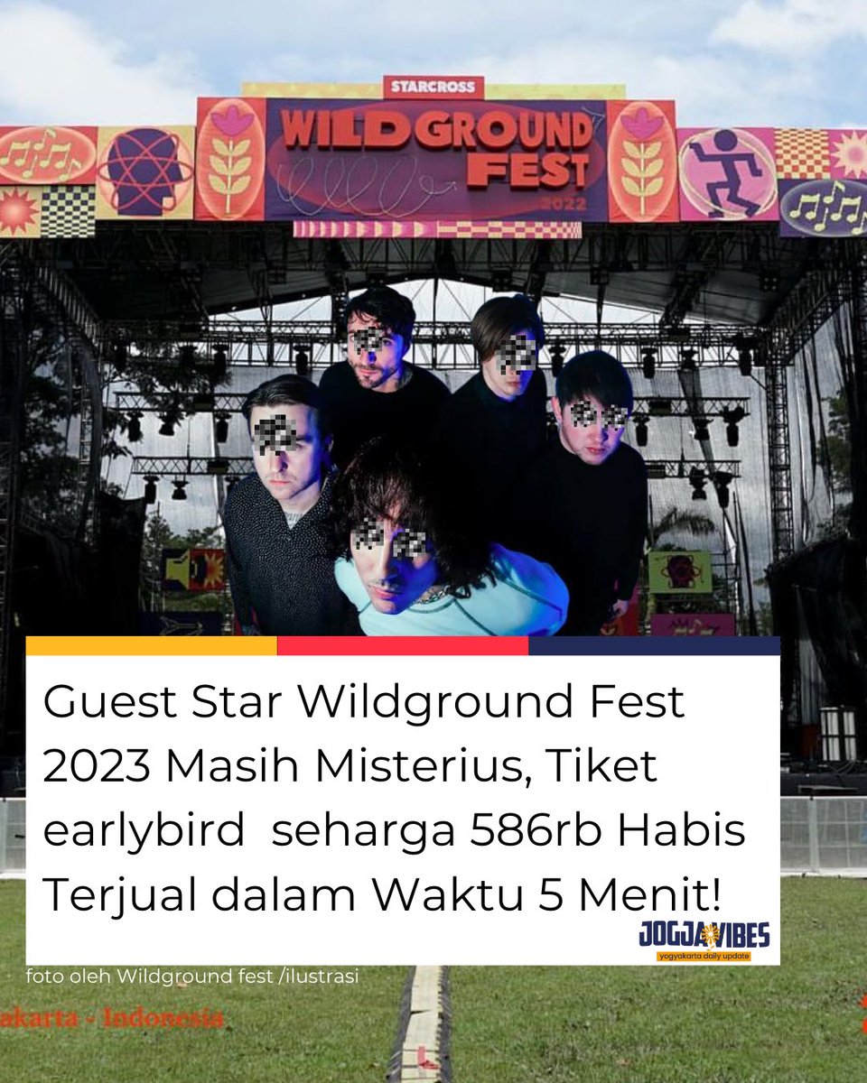 Tiket earlybird Wildground Fest yang dihargai sebesar 586 ribu rupiah telah terjual habis dalam waktu hanya 5 menit.