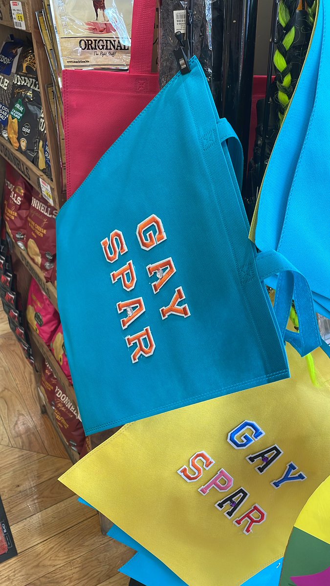 THEY HAVE GAY SPAR TOTE BAGS