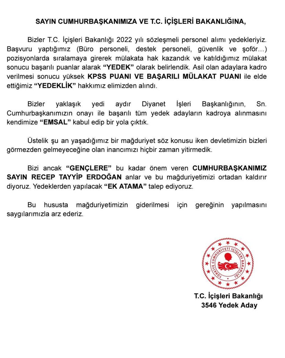 <a href="/TC_icisleri/">T.C. İçişleri Bakanlığı</a> <a href="/AliYerlikaya/">Ali Yerlikaya</a>
