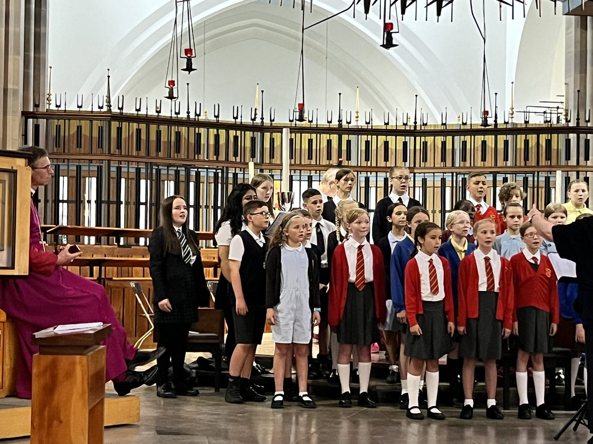Rehearsals are underway for our choir children singing at the installation of the Bishop of Blackburn <a href="/bbcathedral/">Blackburn Cathedral</a> 
Sounding absolutely beautiful.