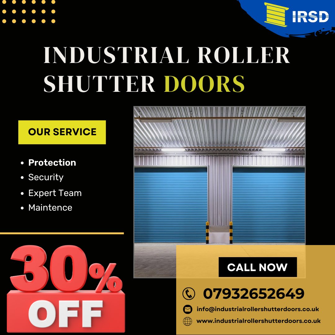 industrialroll2's tweet photo. Secure your business and save big! Take advantage of a 30% discount on industrial roller shutter doors. Contact us now to boost security and efficiency for your establishment: +44 7932652649
Website: https://t.co/Hs4HM7CcqL
#industrialrollershutterdoors #warehouseshutter #London https://t.co/cnqMvMQRxS