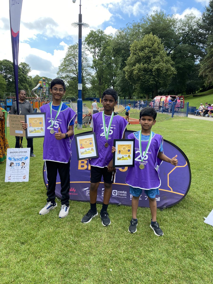 rainbowPLA's tweet photo. Congratulations to Rohit, Rakshith and Phavesh who completed their 25th parkrun @Bradfordparkrun this morning. So impressed with their commitment and attitude. Well done boys. Keep pushing towards your 50th now. #Ambition @parkrunUK https://t.co/LYOVMQOTo2