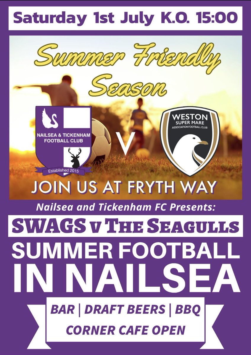 NandTFC's tweet photo. Next Saturday we host @WSM_AFCOfficial of The National League South!

Join us!

-Pay on the Gate, open from 1PM
-£5 Adult, £3 Concessions, u16 Free
-Cash or Card accepted 
-Car Park available on site
-Hot Food &amp; refreshments available
-Bar Open 
-Printed Programme
@swsportsnews https://t.co/s155h17lTX