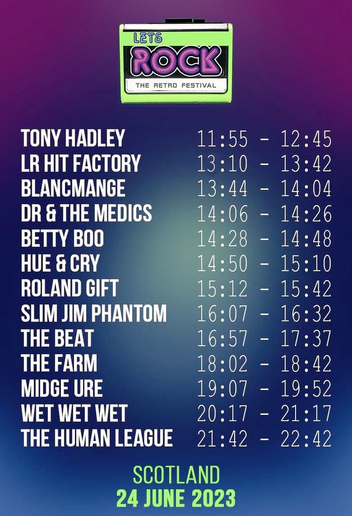 Flipradio0's tweet photo. #LetsRock Today's Edinburgh Schedule 
@midgeure1 @TheHumaneLeague @_blancmange_ https://t.co/OkbWImPkR8