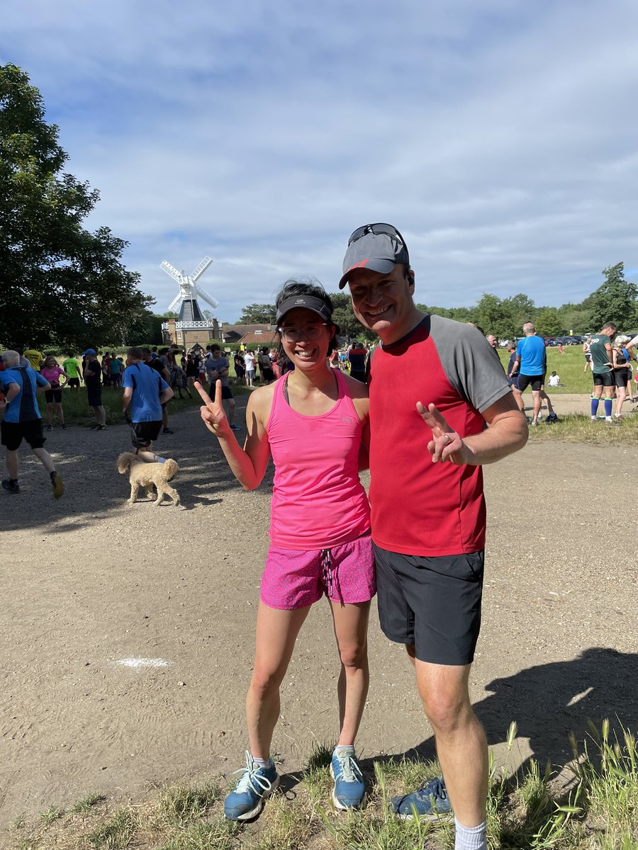 Great to be @wimbdonparkrun with @F4Fran flying @ChelwestFT and @WestMidHospital flag. Only 2 weeks now to #NHS75 @parkrunUK @osterleyparkrun on 8th July for team Chelwest and West Mid. See you there! @ChelWestTherapy @ChelwestMT @LesleyWattsCEO @BleasdaleRob @FranksCrosby