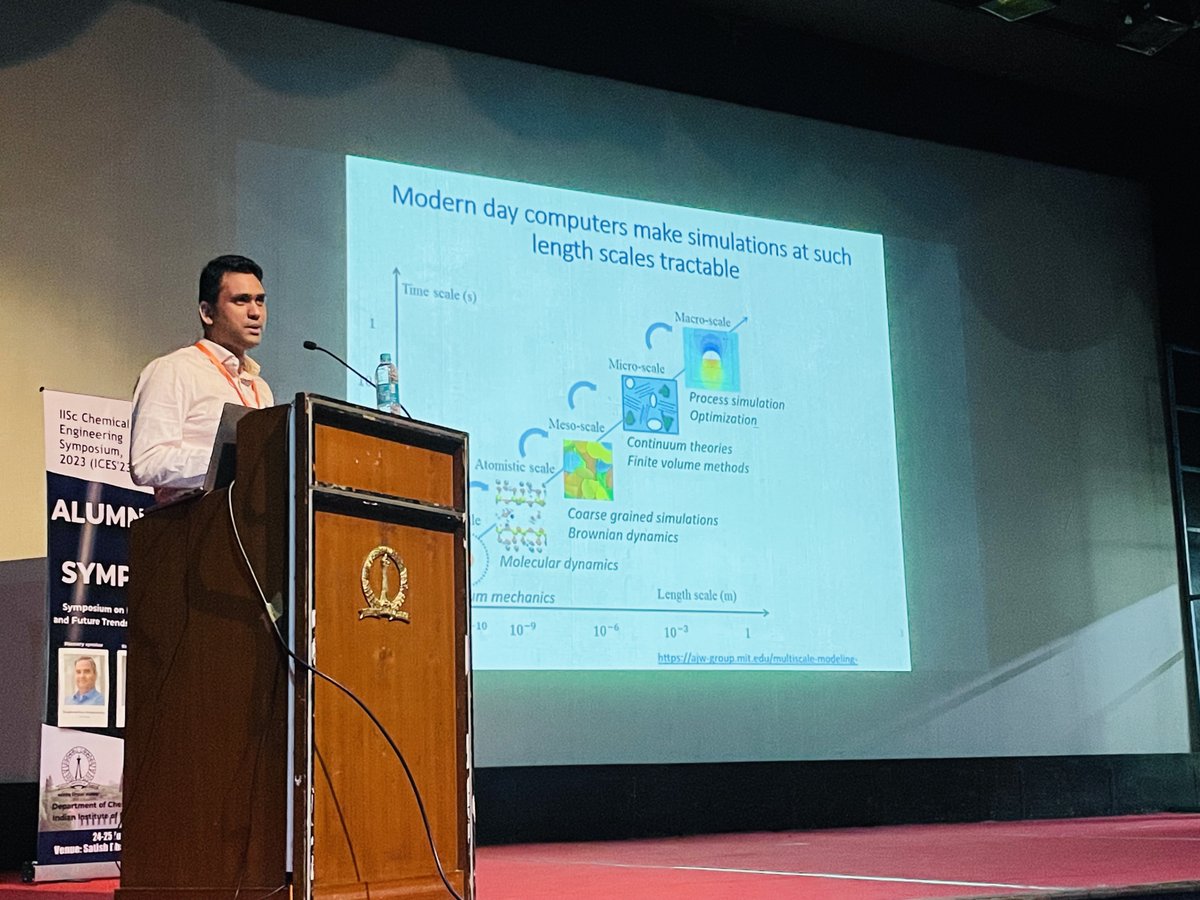 Prof. Ananth Govind Rajan shared an interesting approach for nanopore design in 2D materials using a combination of DFT calculations, KMC, and MD simulations. He also discussed catalyst discovery efforts to unravel new mechanism for CO2 reduction. #Nanopores #2DMaterials #ICES23