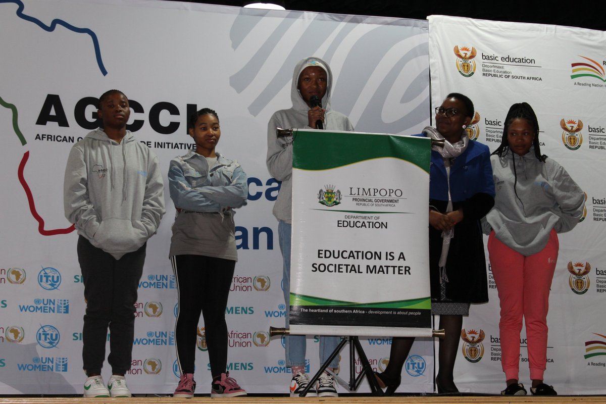 unwomenSA's tweet image. We are ready to go! The @AGCCI_Africa1 🇿🇦 program has officially started today. Over the next 10 days, 40 girls from selected public schools will learn how to code, be introduced to robotics, and have their love for STEM ignited and invigorated.

#AfricanGirlsCanCode
#GirlsInSTEM