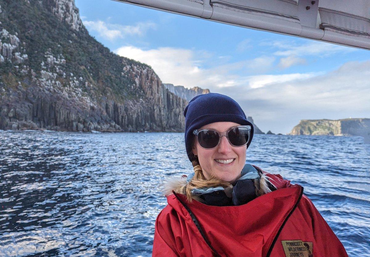 AbTilly's tweet photo. We had fantastic weather today on our Tasman Island Cruises with Pennicott Wilderness Journeys! We saw dolphins, whales, seals and albatrosses. https://t.co/GWOldUwJtB
