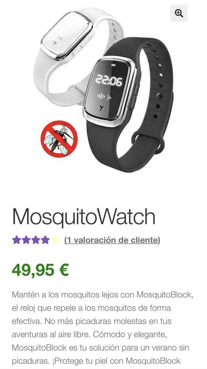 ThingCoinNFT's tweet photo. ¡Di adiós a las picaduras de mosquitos este verano con MosquitoWatch! 🦟💪 El reloj elegante y efectivo que repele a los mosquitos.
https://t.co/yi0aTeda7K
#MosquitoWatch #SinPicaduras https://t.co/cO62Mzdeed