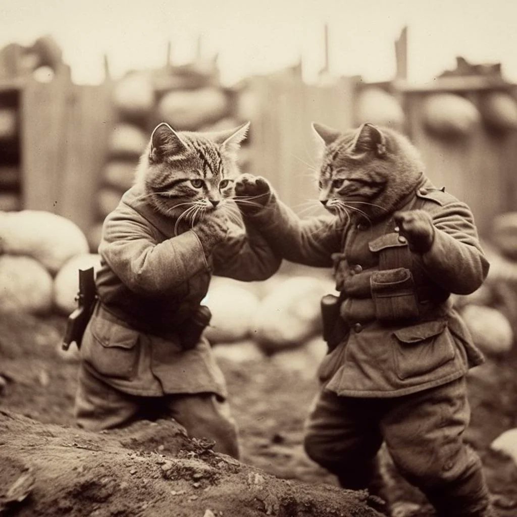 _WeirdAI's tweet photo. World War II - If it was Fought by Cats

u/ScrumpyRumpler