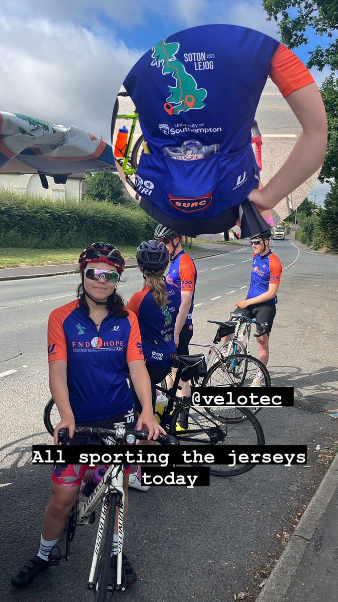 SotonLejog's tweet photo. On our way to #Sheffield wearing our fantastic @_velotec jerseys https://t.co/CjsctIObTc