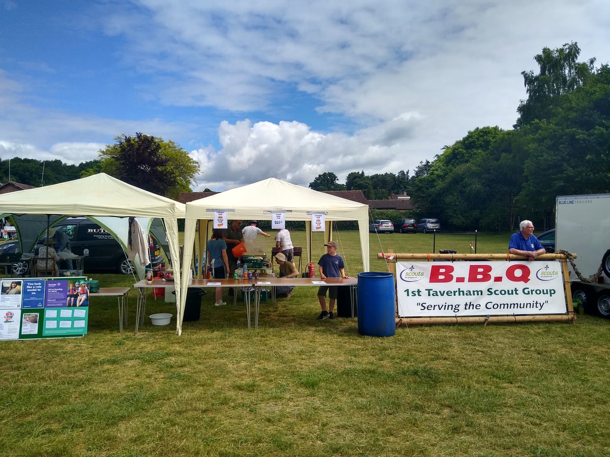 Come along to Taverham fayre and support the Scouts. Burgers, sausages and plenty of cold drinks..