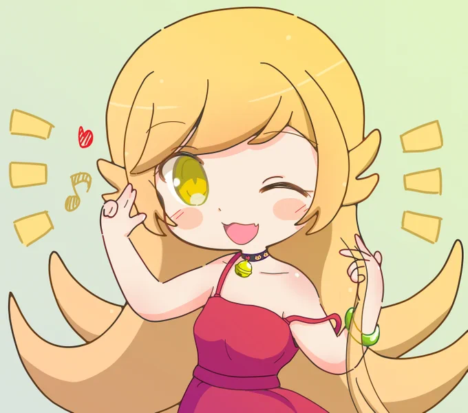 わたしヴァン↓パイア↑～という訳で忍ちゃん～ヾ('▽`*)ゝドスコイ#物語シリーズ #忍野忍 