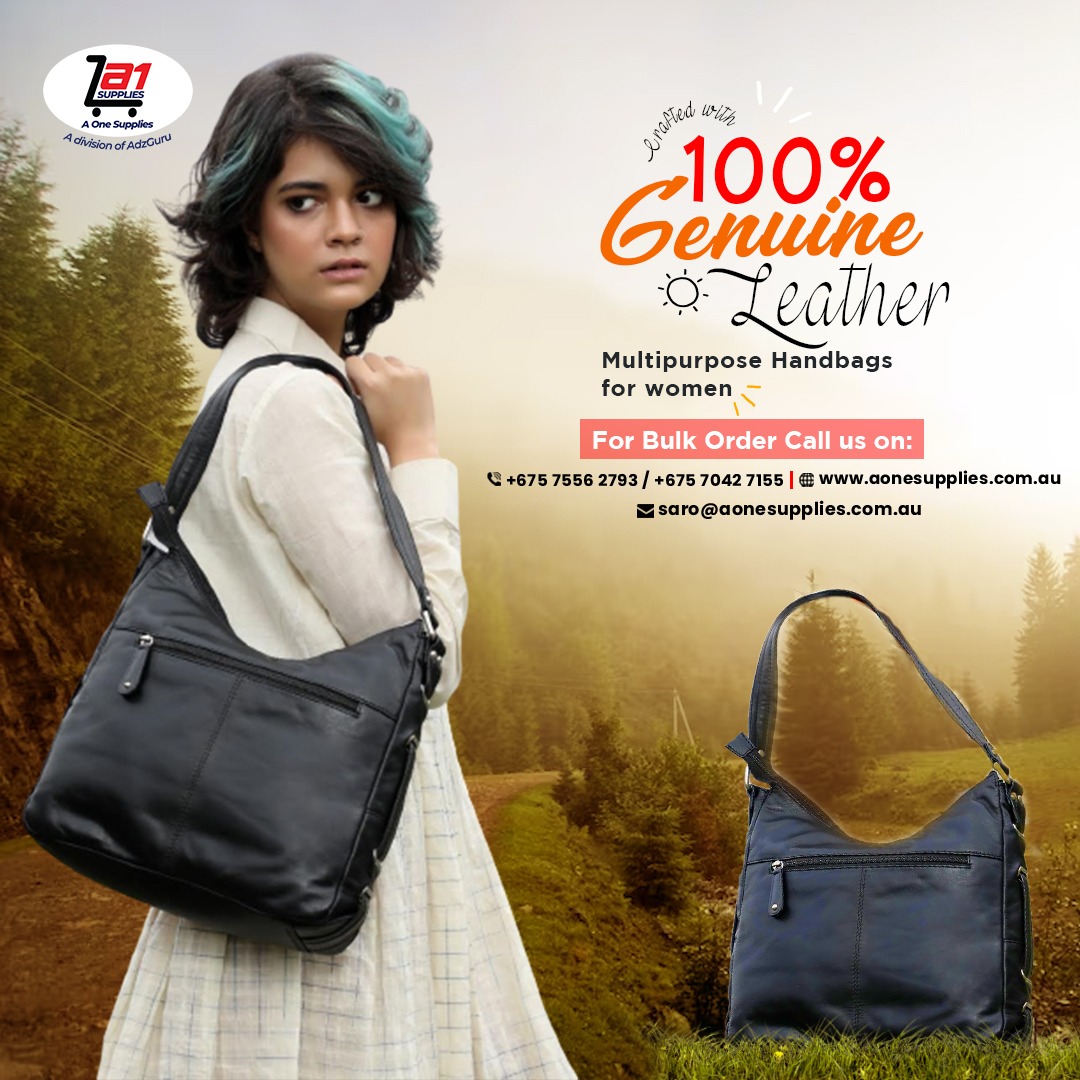 adzguru's tweet photo. A One Supplies PNG brings you an exclusive collection of Multipurpose Handbags to ace your look. Lightweight &amp; classy, these bags are spacious and made up of 100 percent genuine leather. Avail it at a never before price. Interested retailers call us on (675) 7556 2793 https://t.co/FiEhS6m1Zh
