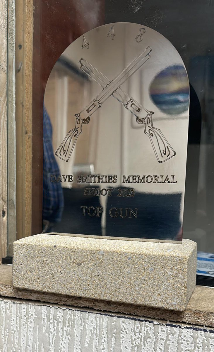 The inaugural trophy in memory of WBro Dave Smithies... <a href="/StJamess448/">St James's Lodge</a> annual Clay Pigeon shoot