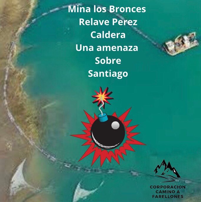 vecinoscaminoa1's tweet photo. El tranque de relave de la mina Los Bronces de Anglo American es una bomba de tiempo sobre nuestras cabezas. Este tranque almacena millones de metros cúbicos de relaves, que son una mezcla de rocas, arena, minerales y desechos contaminantes. https://t.co/WVX9wq4Win