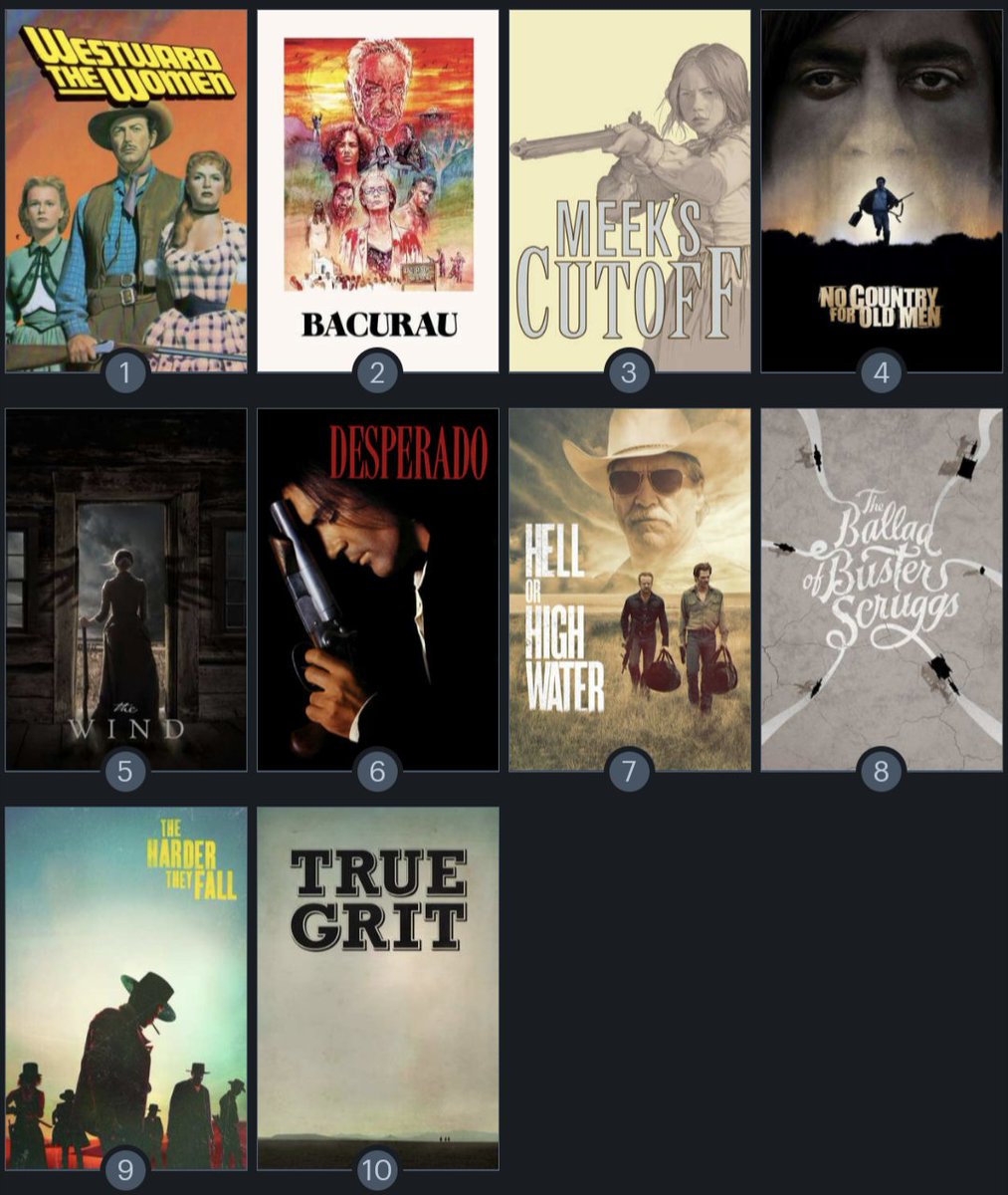Nasha on Twitter "My favorite westerns (in no particular order
