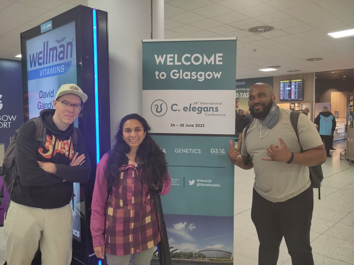 Successfully reached glasgow and ready to go!
#conferenceseason#worm23