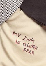 his junk is gluten free