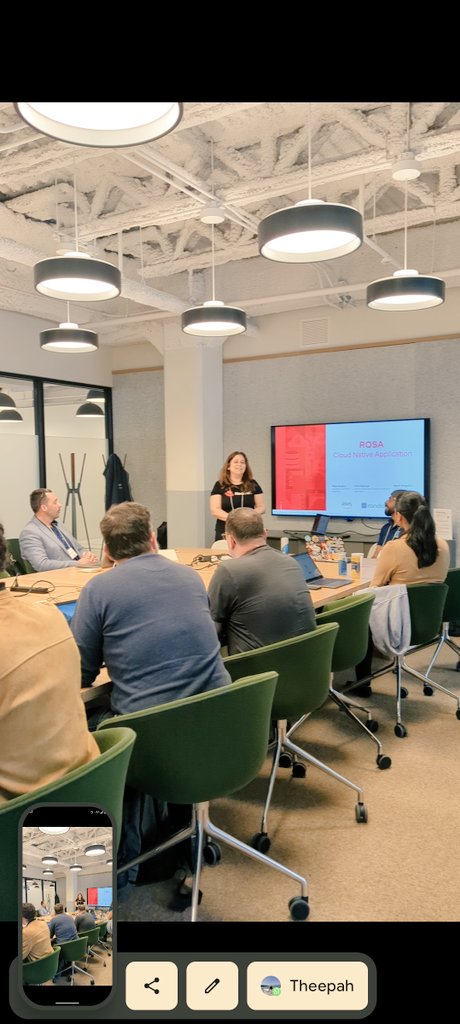 rajith_a's tweet image. I had a great time with Maya Roukoz talking about #PlatformEngineering #devex #applicationmodernization on #openshift at the #aws office in Montreal. 

It was encouraging to see the interest in #appdirector and interacting with customers talking about their platform engineering…