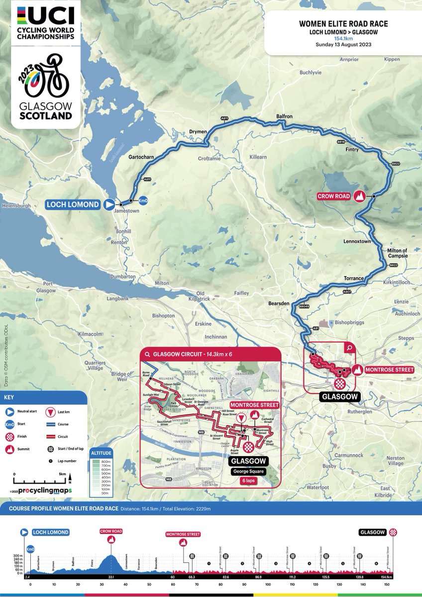 trafficscotland's tweet photo. UCI Cycling World Championships 🚴 

Sun 13th Aug – Women Elite Road Race Route

Loch Lomond > Glasgow

Check out the route for the women's race on Sun 13th Aug 👇

Traffic is expected to be disrupted, plan your journey accordingly

More info: https://t.co/UBXhK1ZSZX
@UCI_cycling https://t.co/BmBTbbtZD5