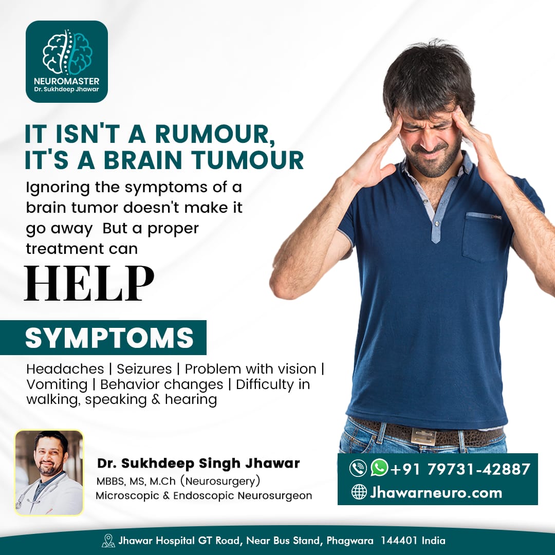 IT ISN'T A RUMOUR, IT'S A BRAIN TUMOUR Ignoring the symptoms of a brain tumor doesn't make it go away But a proper treatment can HELP SYMPTOMS Headaches | Seizures | 
#braintumorawareness #braintumor #earlydetection #fightcancer #knowyourbody #seeadoctor #symptomsmatte #headaches