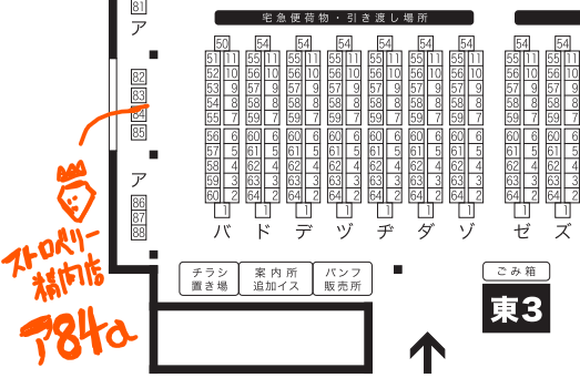 明日のお品書きです! 東3ア84a「ストロベリー精肉店」 すね毛を剃るモチベは果たしてあったのか、その目でご確認ください。よろしくおねがいします!