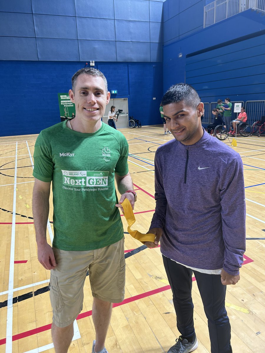 ParalympicsIRE's tweet photo. Kamil Tomko came to #PTSBNextGen and outpaced all our guides so we had to call in a specialist!!! Jason is backโฆfor one day only!!!
#paraathletics @Paralympics #jasonsmyth https://t.co/qvesLK1egQ