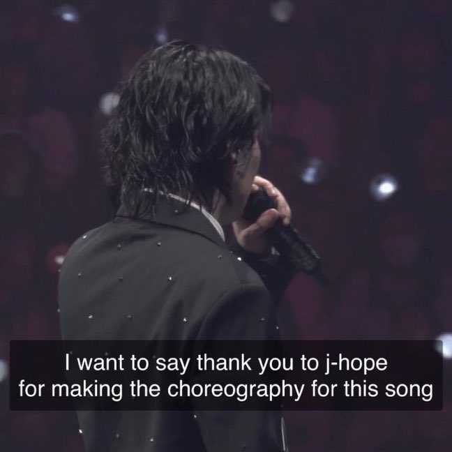 “Bu şarkıya bu koreografiyi yaptığı için jhope'a teşekkür etmek istiyorum…” 😭