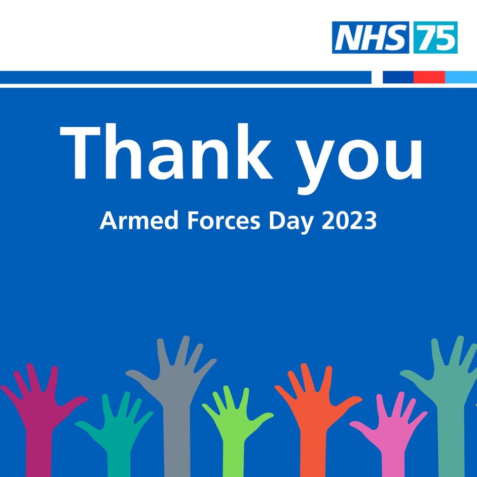 On #ArmedForcesDay thank you to those serving personal, veterans and reservists for everything you do, particularly those supporting the NHS. Good luck to the team @ChelwestFT @WestMidHospital doing the London 13 bridges for @SSAFA it’s a warm day, so hydrate and suncream 🥵