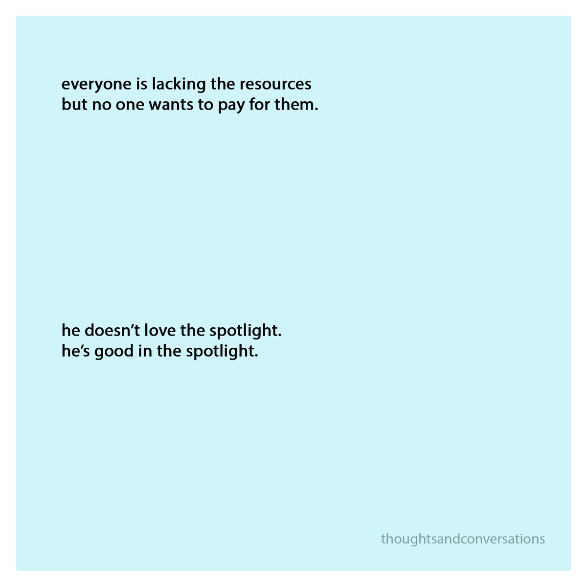 lacking #resources #pay