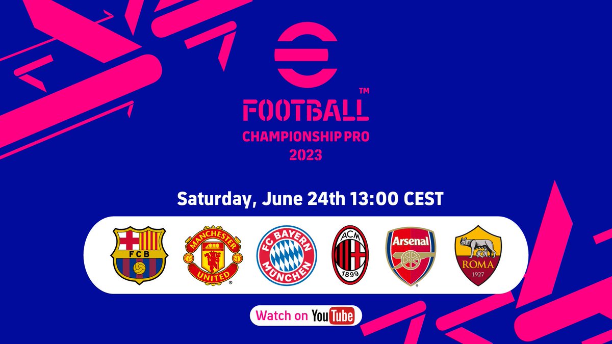 The Knockout Stage is here! 

Join us as the battle for glory unfolds! Spread the word and invite everyone to watch the live stream starting now here ⬇️

youtube.com/live/UJpCCeDgX…

Who do you think will be the #eFootballChampionshipPro 2023 winner?

#eFootball