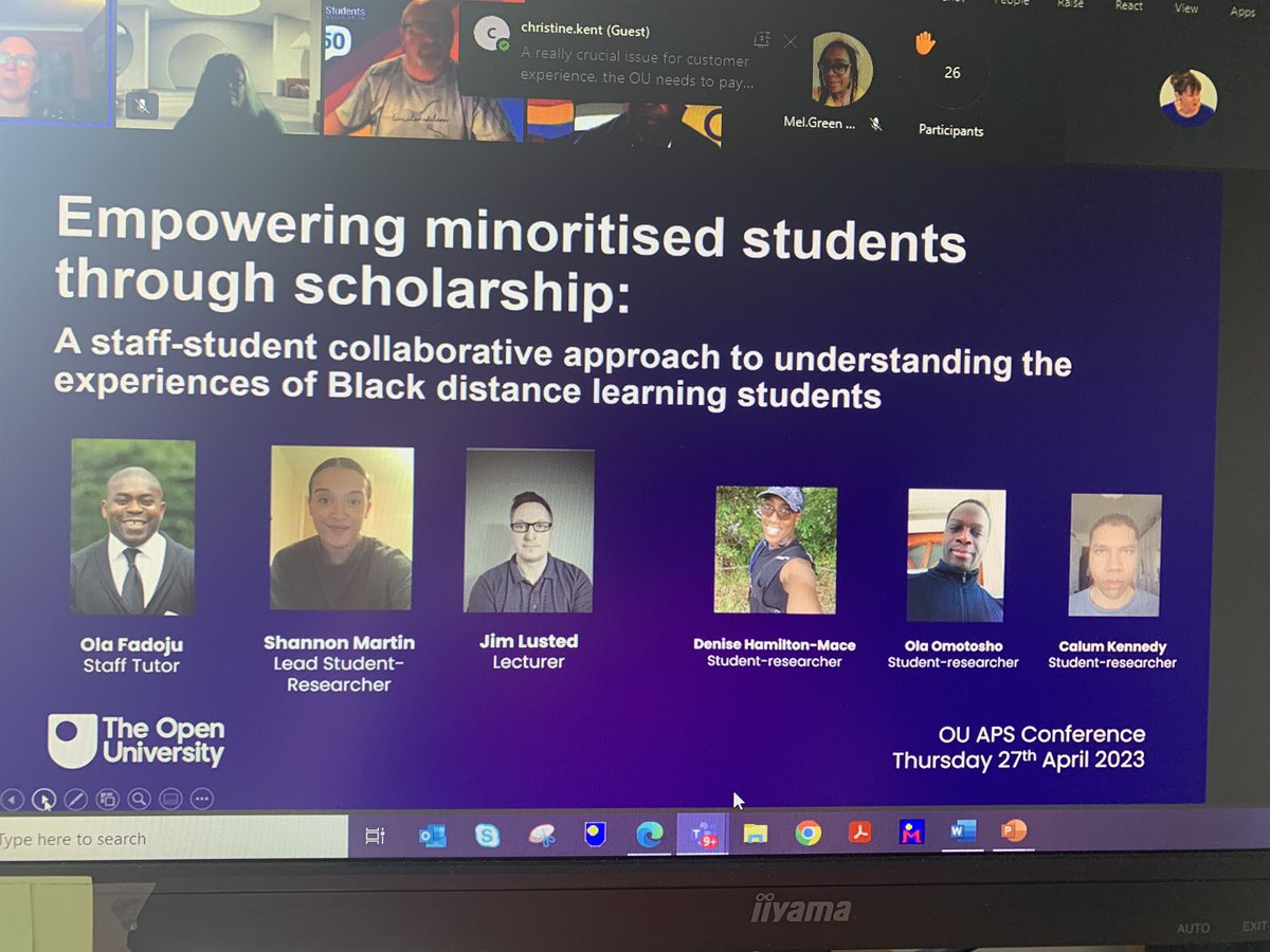 DrJaneDorrian's tweet photo. @dapofadoju sharing the collaborative work done with black students to explore and improve their learning experiences. 

 #ECYSstudentconf2023

@OU_WELS @OU_ECYS @OU_EdPrimary @OU_EChildhood @OU_Sport https://t.co/uWzkA9dAt5