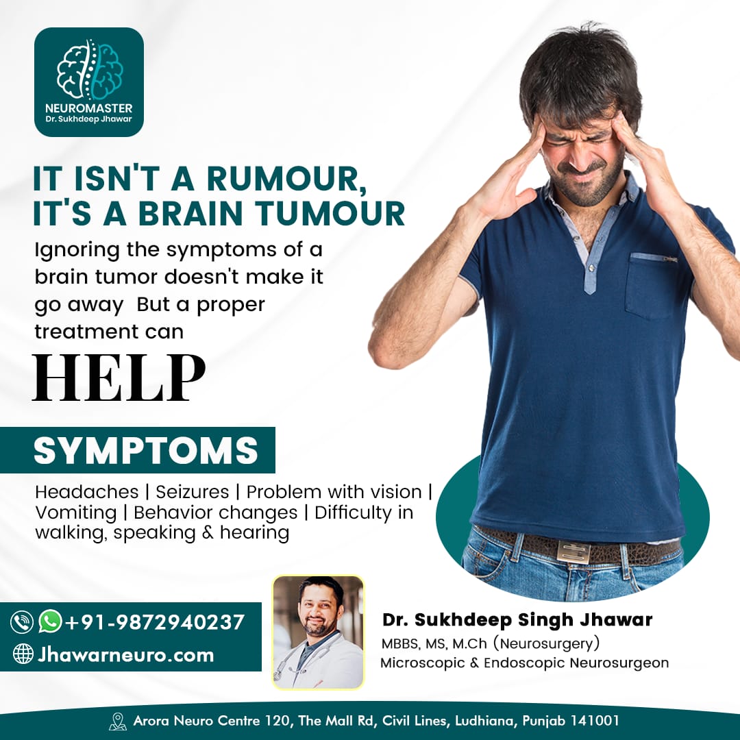 It's not a rumour, it's a brain tumour. Ignoring the symptoms doesn't make it go away, but a proper treatment can. Headaches Seizures Problems withv vision Vomiting Behaviour changes
 Difficulty walking, speaking, or hearing

#braintumorawareness #braintumorsymptoms #braintumor
