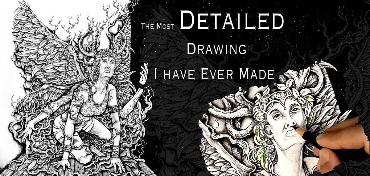 My most detailed Drawing (A fallen Angel ) youtu.be/4LGNAMSSfE4 via <a href="/YouTube/">YouTube</a>