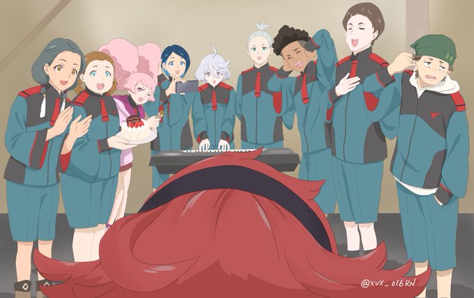 「birthday cake school uniform」 illustration images(Latest)