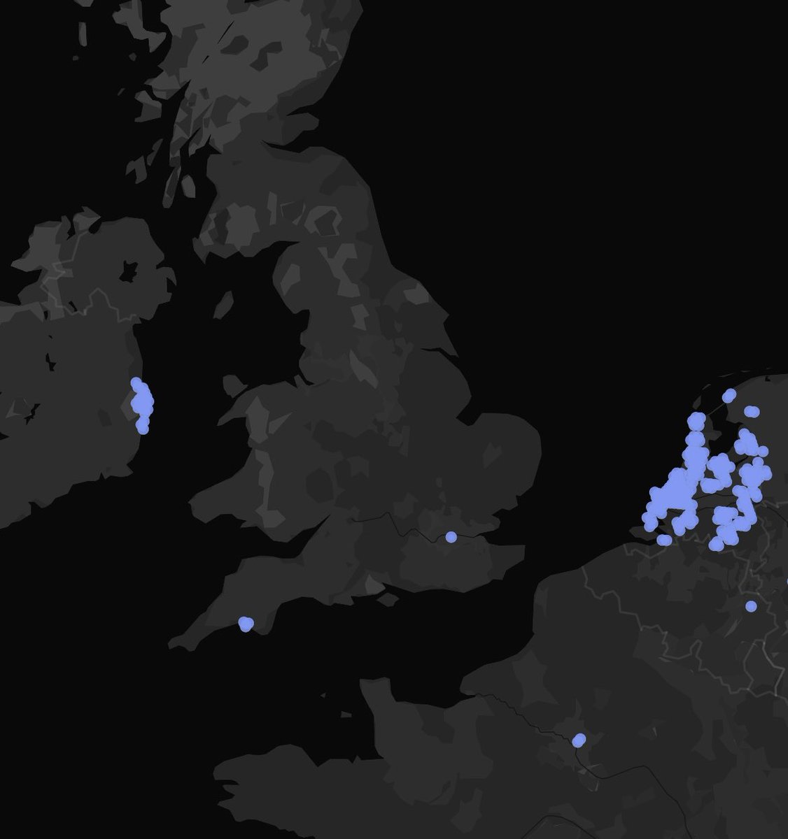 The first ThingsIX #LoRaWAN coverage appeared in the UK today! The network is growing fast across Europe!