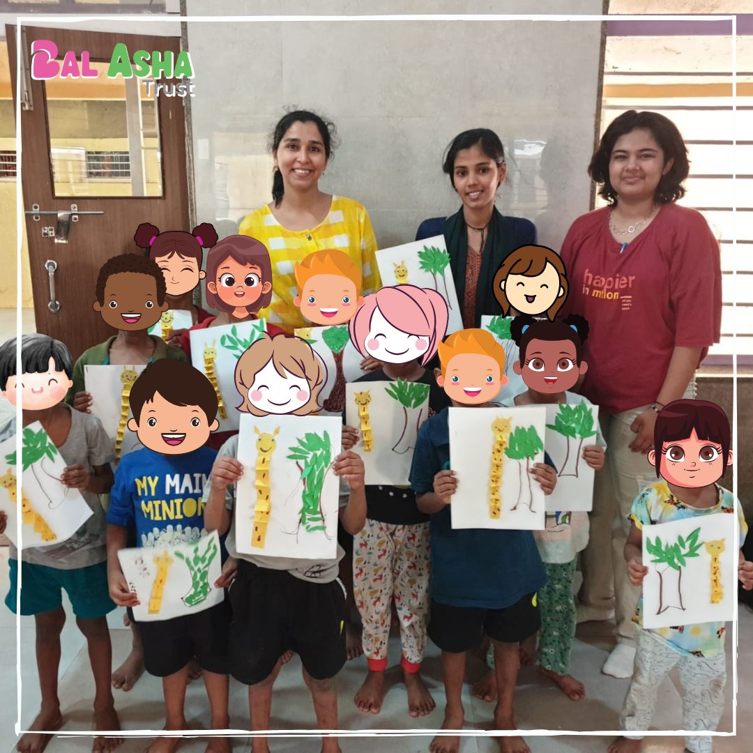 balashatrust's tweet image. We are thankful to our volunteers of Giant Group of Byculla who treated our children to an enchanting story and a fun Giraffe craft session! Our little hands got creative, making their own adorable Giraffe masterpieces.

#storytellingfun #craftyKids