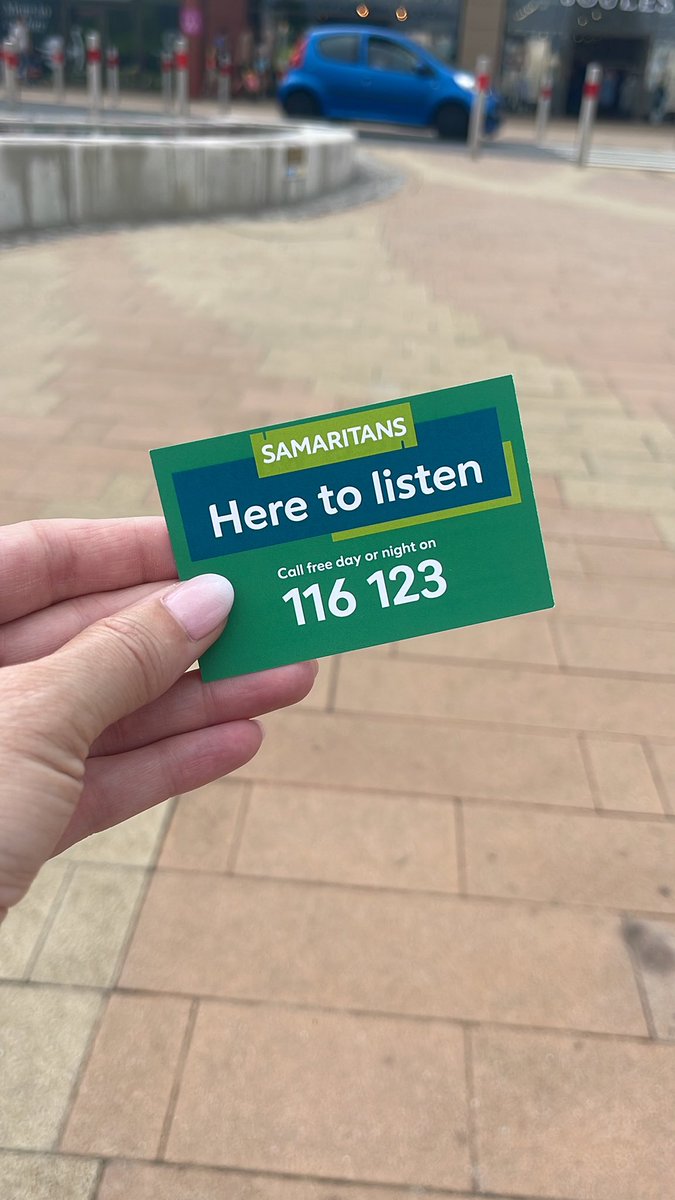 Great to chat to the @samaritans today out at #rushdenlakes Popping this here just to remind people you are never alone. #Wellbeing #MentalHealthAwareness