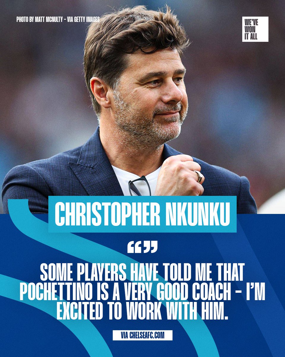 🗣️ Christopher Nkunku on Mauricio Pochettino... 

#CFC #ChelseaFC