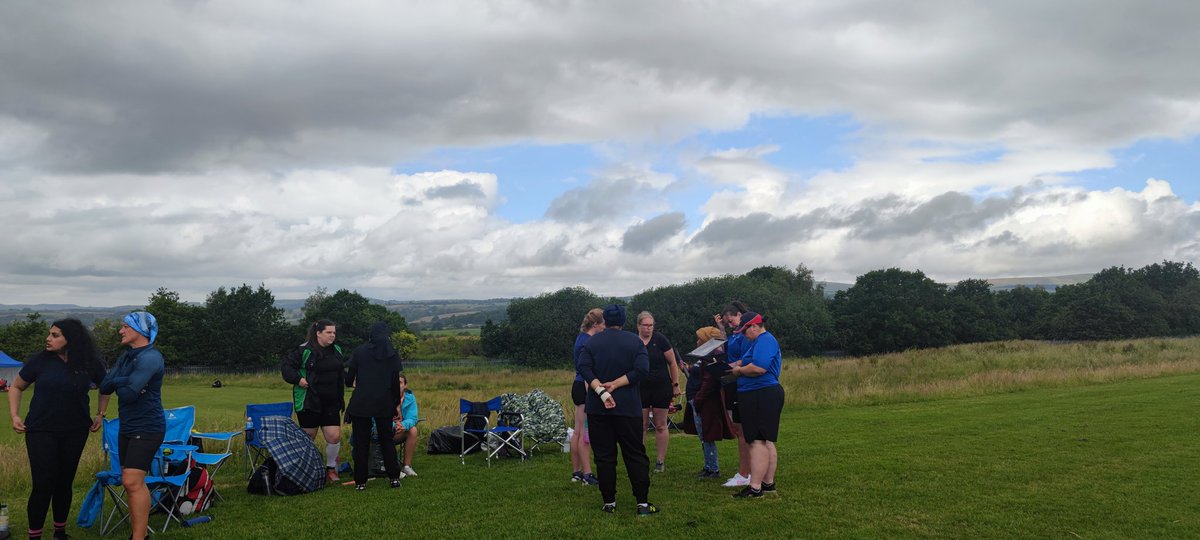 We are at Burnley today...enjoying smatterings of rain, great company and competitive rounders!!