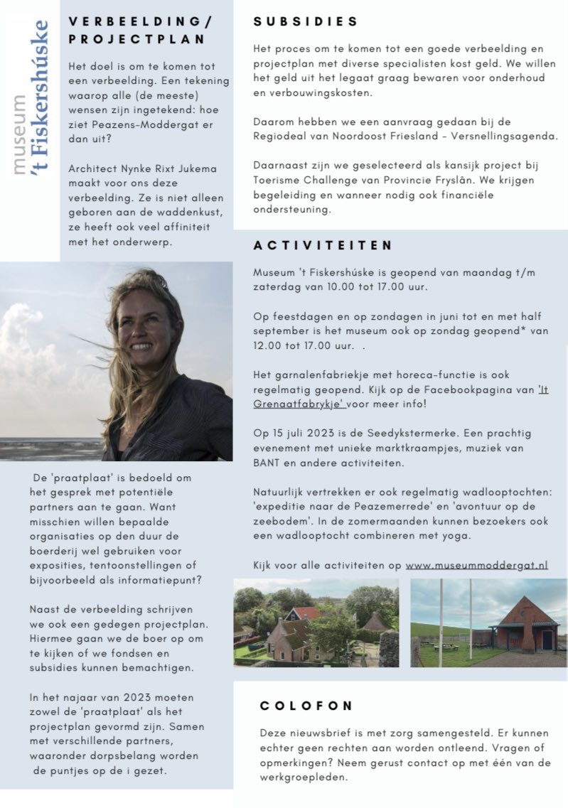 Ben erg trots dat ik dit project in Moddergat mag doen!
