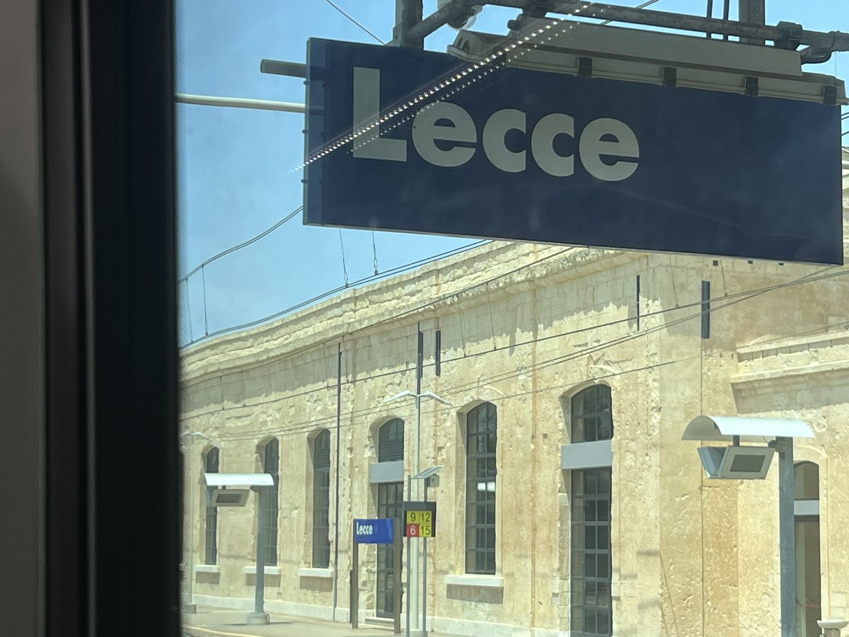 Just got on the train from lecce to barletta . On time clean and polite from the staff . Puts uk train system to shame x