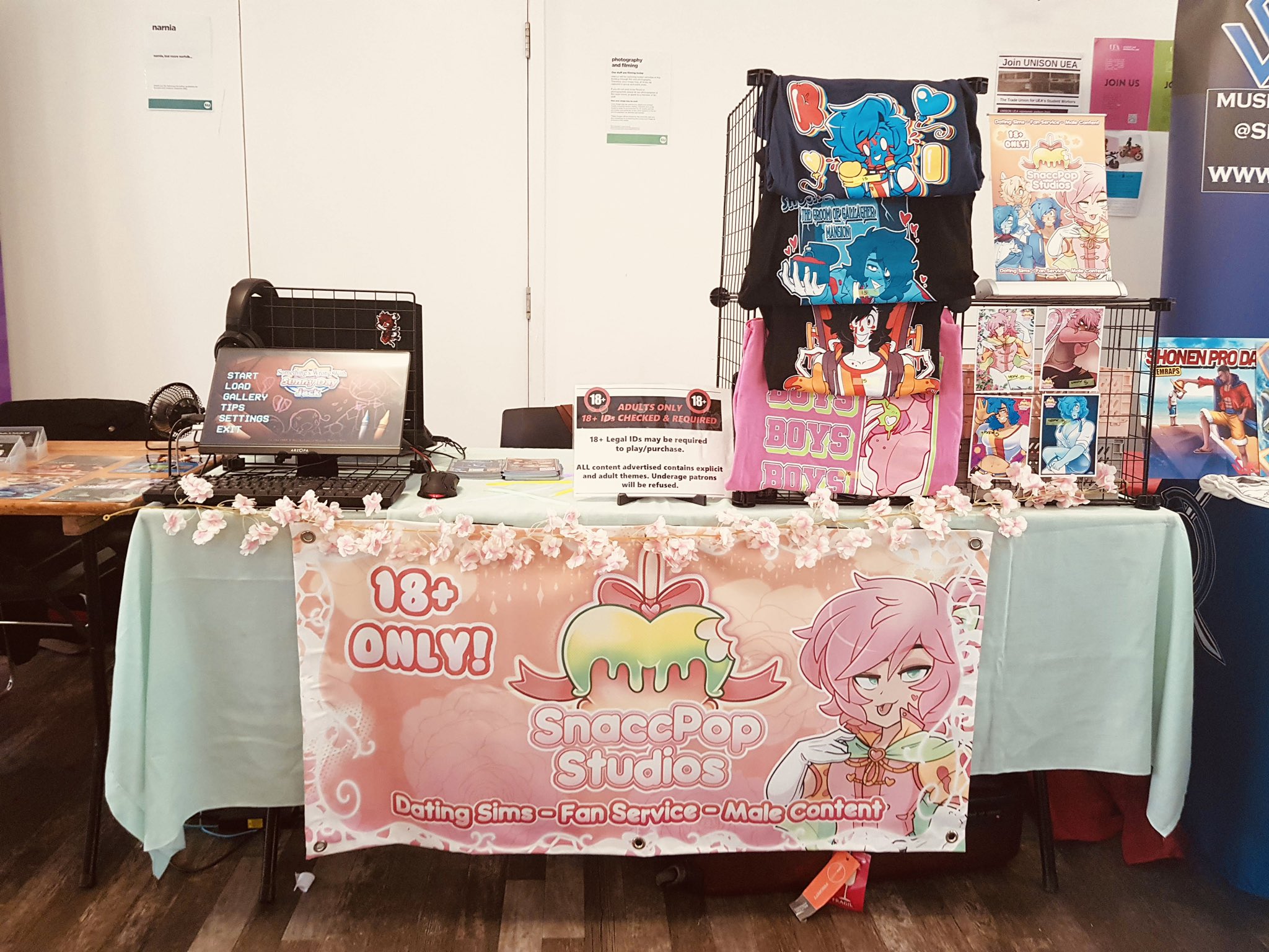 🔞 SnaccPop Studios 🔞 on Twitter " We’re here! Come visit us at the Norwich Anime and Gaming
