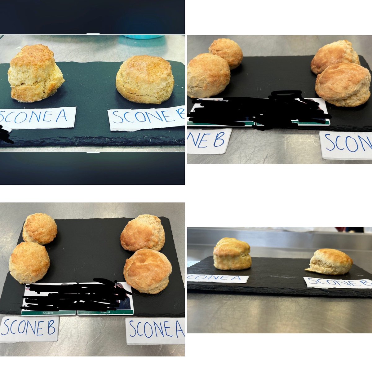 It’s all about food science!! Mock work from students exploring the working properties and functions in scones - experiment 1 - raising agents - alkaline and acid pHs - chemical, biological and mechanical raising agents #food #dtchat #teachfood #dandt