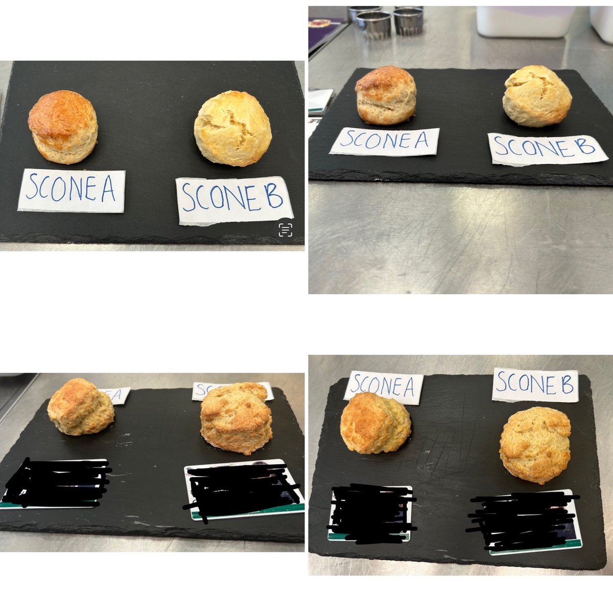 It’s all about food science!! working properties + functions in scones - experiment 2 - gluten - different flour - different protein / gluten content - gluten creates air pockets that trap in CO2 but gluten can effect the shortening process  #food #dtchat #teachfood #dandt