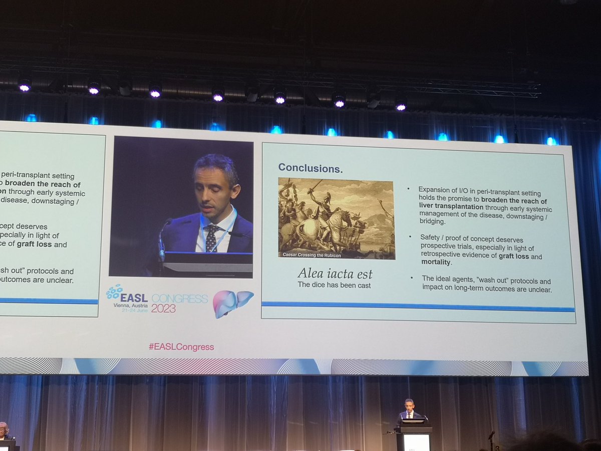 Immunotherapy and liver transplantation: what's the future? #EASLCongress #EASL2023 @DJPinato