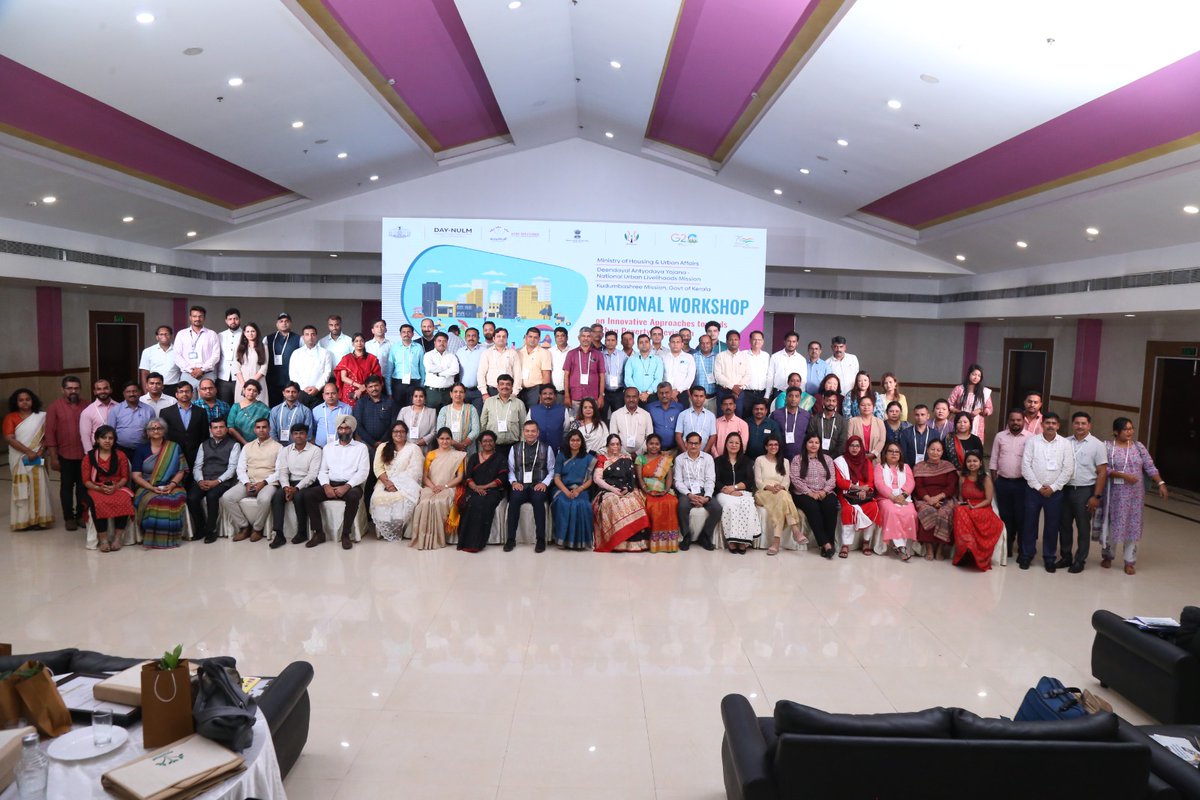 NULM State Team attending the Two Day National Workshop, jointly organized by the Ministry of Housing and Urban Affairs (MoHUA) & Kudumbashree on 'Innovative Approaches Towards Urban Poverty Alleviation in Kerala from 23rd to 25th June @NULM_MoHUA @ArunachalCMO @MyGovArunachal