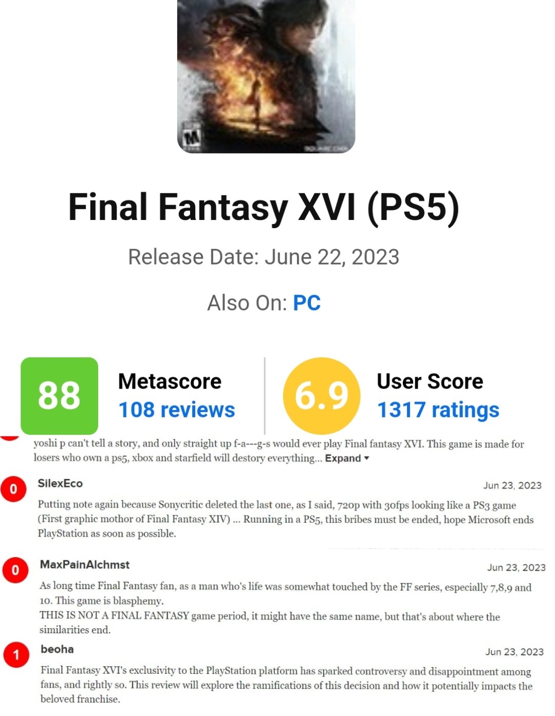 Pyo 5️⃣ on X: It's happening again, Final Fantasy XVI is